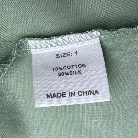 NWT SAGA Flowy Vest Duster Sz.S Mint Green Silk Lace Ruffles Fairy Romantic - Picture 14 of 16